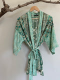 BLACK COLOUR Kort kimono