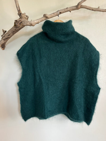 BLACK COLOUR Mohairpolo