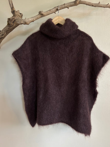 BLACK COLOUR Mohairpolo