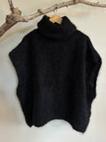 BLACK COLOUR Mohairpolo