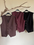 BLACK COLOUR Väst i tre färger