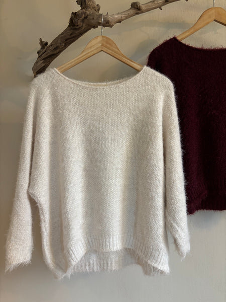 MARTA Stickad tröja i två färger