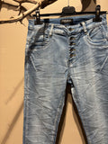 COSY HOUSE Jeans med knappgylf